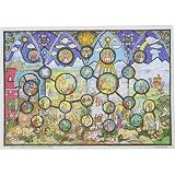 Bible Verses and Stained Glass Windows German Advent Calendar 8.5 by 10.5 inches