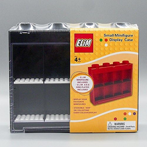 Small Minifigure Clear Acrylic/Plastic Display cabinets/stand/box/case Showcase Have 6 Colors-Black Display case