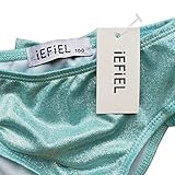 iEFiEL Girls 3pcs Swimmable Princess Mermaid Swimsuit Open Tail Hair Band (9-10, Ruched Top Blue)