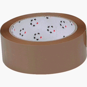 Packband 50mmx66m 50my braun
