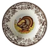 Spode Woodland Turkey Soup Plate 9 inch