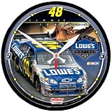 Jimmie Johnson NASCAR Driver Round Wall Clock