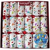6 x Racing Snowman Family Fun Christmas Crackers
