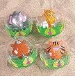 12-Pack Inflatable Clear Jungle Zoo Animal Beach Balls