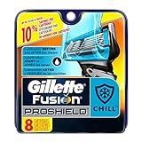 Gillette Fusion Proshield Chill Men's Razor Blade Refills, 8 Count