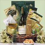 Robert Mondavi Private Selection Chardonnay: Holiday Christmas Wine Gift Basket