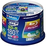 50 Verbatim Blu Ray 25 Gb Bd-r Single Layer 6x Speed Original Spindle Printable Blueray