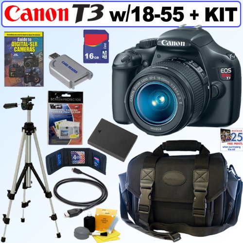 Canon EOS Rebel T3 12.2 MP CMOS Digital SLR Camera
