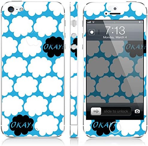 UnnitoTM iPhone 5 / 5S Skin [Full Body] *90 Day Warranty* Protective Vinyl Decal Cover [Custom] Wrap Sticker (Okay Okay)