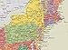 24x36 United States, USA Contemporary Premier Wall Map Poster (24x36 PAPER)