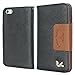 iPhone 5c Case,by HiLDA,Wallet Case,PU Leather Case,Credit Card Holder,Flip Cover Case[Black] for iPhone 5C Only
