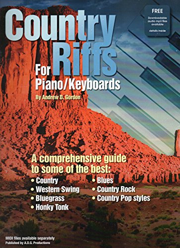 Country Riffs For Piano & Keyboards (Book/downloadable Audio files)