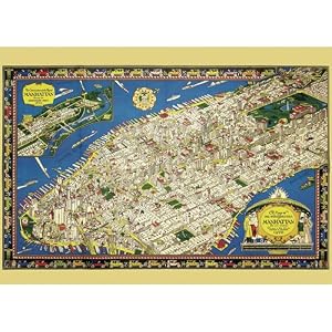 Cavallini Three Dimensional New York Decoupage Gift Wrap Paper