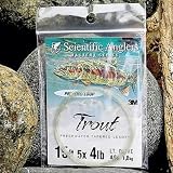 Scientific Anglers: Trout Leader, 15' Single, 6X
