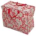 Recycled Vintage Red Paisley Jumbo Storage Bag