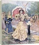 Box Canvas Print of The fashion in 1894. from Heritage-Images