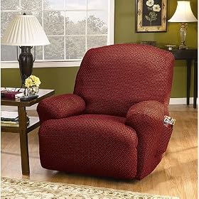 Sure Fit Stretch Sullivan Claret Recliner