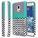 NOTE 4 edge Case, GALAXY NOTE 4 edge case, E LV GALAXY NOTE 4 edge Case Full Body Hybrid Armor Protection Defender Case Cover - Dual Layer Armor Protective Case Cover for Samsung GALAXY NOTE 4 edge - ZIGZAG ...