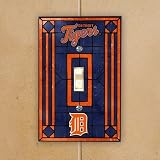 Detroit Tigers - MLB Art Glass Single Switch Plate Cover