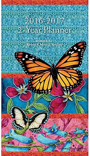 BUTTERFLIES 2-Year Pocket Planner 2016-2017 with PEN