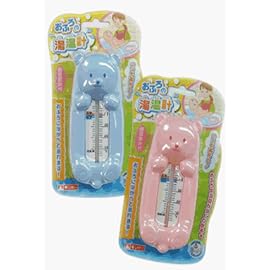 おふろ湯温計　クマ　ピンク