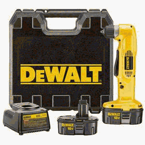 DEWALT DW960K-2 Heavy-Duty 3 8-Inch 18-Volt Ni-Cad Cordless Right Angle Drill by 
