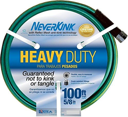 Neverkink 5/8 in. Dia x 100 ft. Heavy Duty Vinyl Water Gardening Hose