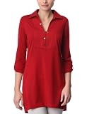 Tom Tailor Casual Flowing Polo-Tuninc - Tunique Manches Longues - Femme