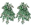 TWO 36" Artificial Ivy/Grape Ivy/ Variegated Ivy Mixed Hanging Bushes