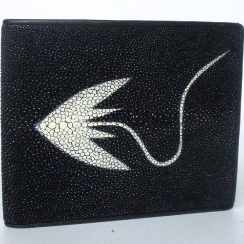 BEAUTIFUL GENUINE STING RAY LETHER WALLET WITH BLACK