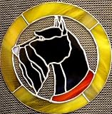 Stained Glass Dog Portrait Scottish Terrier