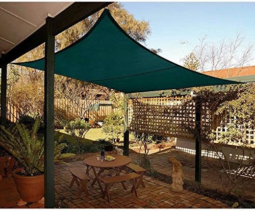 End of Season Promotion, Clearance Sale! Quictent® New 16.5 x 16.5 ft Square Sun Sail Shade Canopy Top Outdoor Cover Patio Garden w/Free Carry Bag- Green