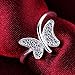 Fashion 925 Sterling Silver Jewelry Cute Butterfly Lovely Korean Party Ring