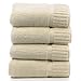 Luxury Hotel & Spa Towel 100% Genuine Turkish Cotton Bath Towels - Beige - Piano - Set of 4