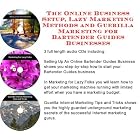 The Online Business Setup, Lazy Marketing Methods, Guerilla Marketing for Bartender Guides... by J Bowman J Orr