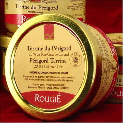 Rougie Périgord Terrine with Duck Foie Gras - 2.8 oz in Jar by Bemka.com