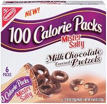 100 Calorie Packs Mr. Salty Chocolate Covered Pretzels, 4.68-Ounce Boxes (Pack of 6)