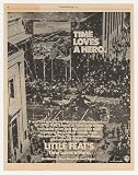 1977 Little Feat Time Loves a Hero Album Promo Print Ad (25188)