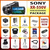Sony Hdrxr550v Hdrxr550 Hdr-xr550/v 240gb High Definition HDD Handycam Camcorder with 10x Optical Zoom Wide Angle G-lens Featuring 3.5-inch Xtra Fine LCD + Huge 16GB Lens Accessory Package