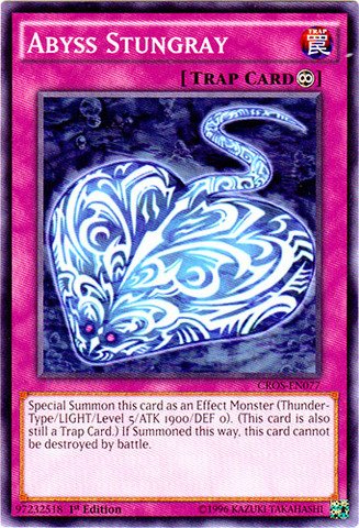 Yu-Gi-Oh! - Abyss Stungray (CROS-EN077) - Crossed Souls - 1st Edition - Common
