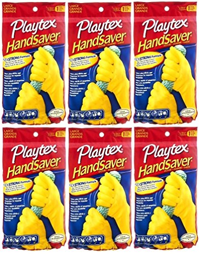Playtex Handsaver Gloves Large 6 Pairs