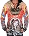 CHRISTIAN AUDIGIER Ed Hardy Womens Hoodie Hooded Sweatshirt Jacket T-Shirt Madonna Red