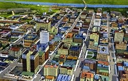 Aerial View of Downtown Omaha, Nebraska - Fine-Art Gicl??e Photographic Print - 8"x10" Enlargement from a Classic Vintage Postcard