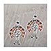 Seasons Jewelry Thanksgiving Turkey with Hat Dangle Earrings