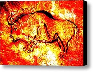 Red Auroch Canvas Print / Canvas Art - Artist Angela Treat Lyon
