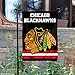 Chicago Blackhawks Black Double Sided Garden Flag