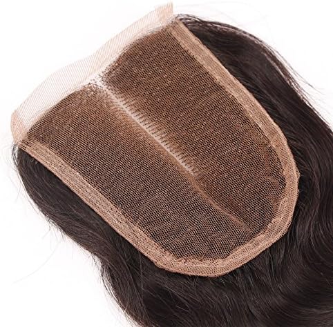 Tom HAIRWORKS®10" Body Wave 3.5*4" Lace Middle Part 100% Remy Indian Human Hair Full Lace Closure