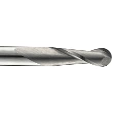 Niagara Cutter MEB230 Carbide Ball Nose End Mills, Inch, Uncoated (Bright) Finish, Roughing and Finishing Cut, 30 Degree Helix, For Use With All Materials