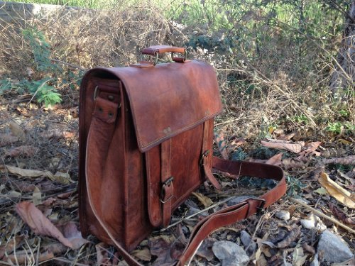 Genuine Men's Auth Real Leather Messenger Laptop Briefcase Satchel Mens Bag On Sale