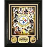 Pittsburgh Steelers 6 Time Super Bowl Champions 24KT Gold Photomint